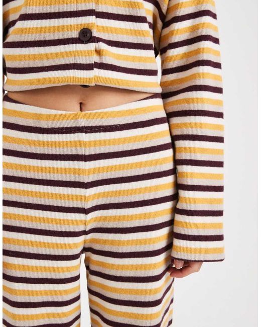 Miss Selfridge Natural Striped Co-ord Trouser
