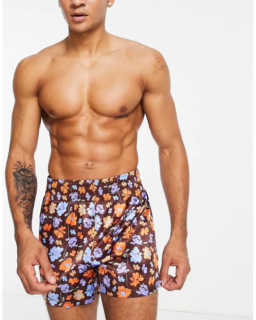 ASOS Multicolor Satin Boxer for men