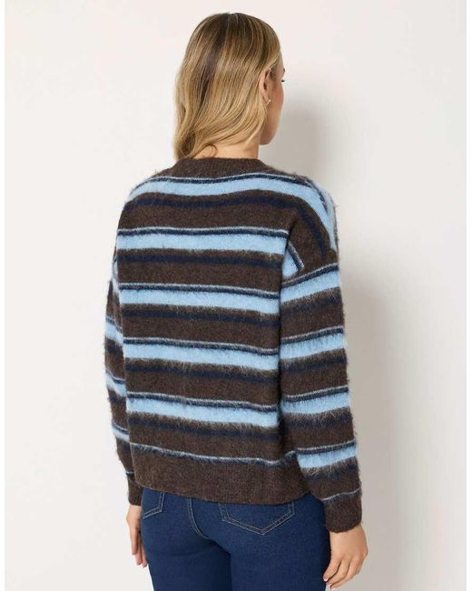 Long Tall Sally Blue Stripe Knit Jumper