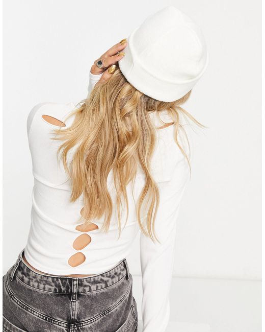 Conny - bonnet style pêcheur - blanc Von Dutch en coloris Neutre | Lyst