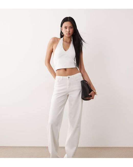 JDY Tall Natural Katie Low Waist Straight Leg Jeans