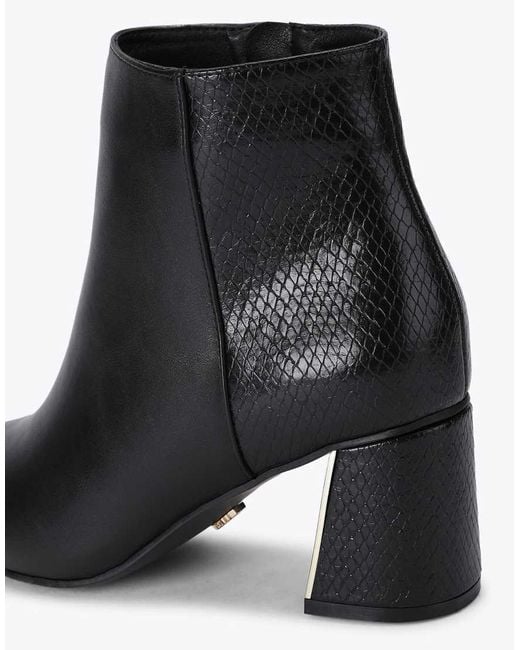 KG by Kurt Geiger Black Hazel Mid Ankle Boots