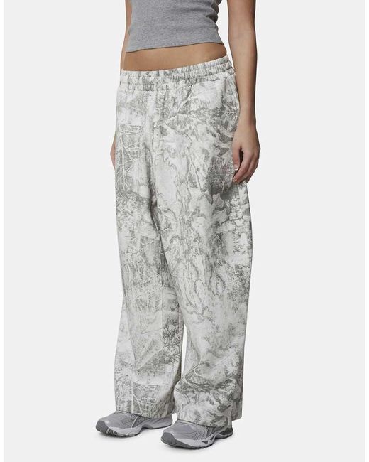 Good For Nothing Gray Baggy Camo Jogger With Embroidered Logo