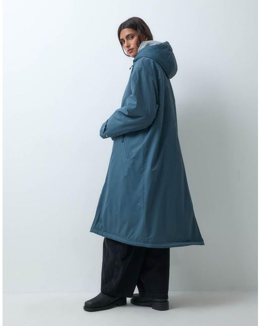 ASOS Blue Longline Rain Coat