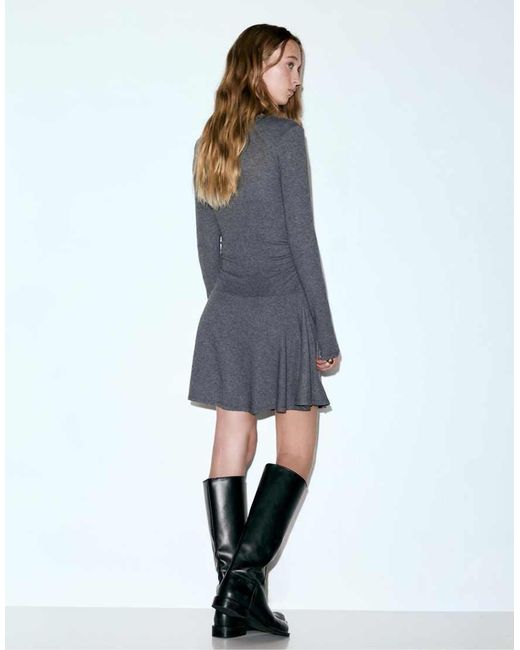 Pull&Bear Blue Soft Touch Short Dress