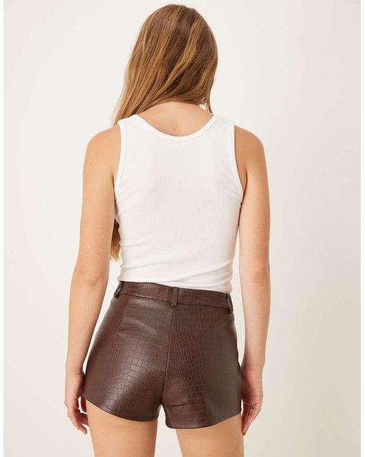 ASOS Brown Tailored Micro Short Co-ord