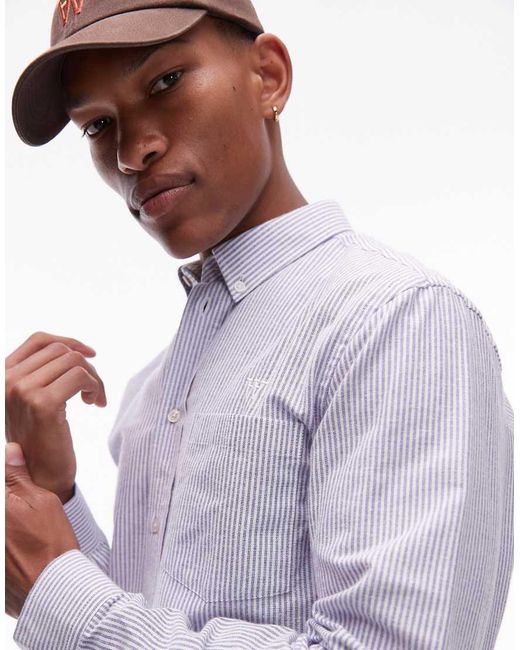 DOUBLE A by WOOD WOOD Purple Adam Shirt for men
