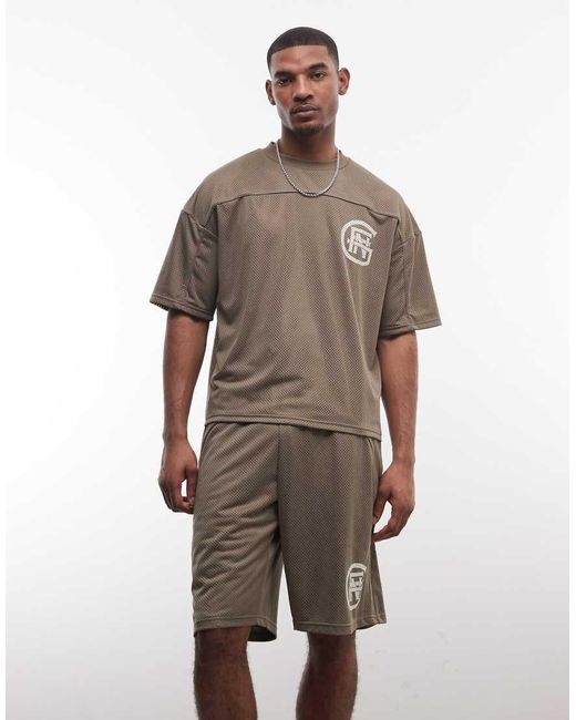 Good For Nothing Natural baggy Jersey Shorts for men