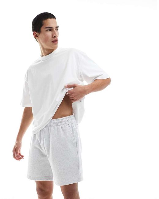 Only & Sons Sweatshort in het White voor heren