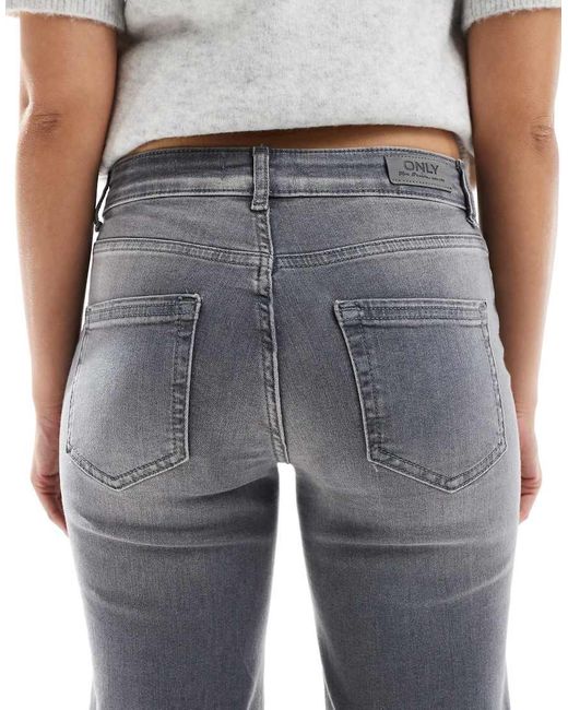 ONLY Gray Blush Straight Leg Jeans