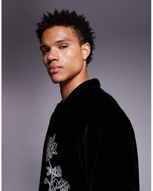 Camicia Comoda di ASOS in Black da Uomo