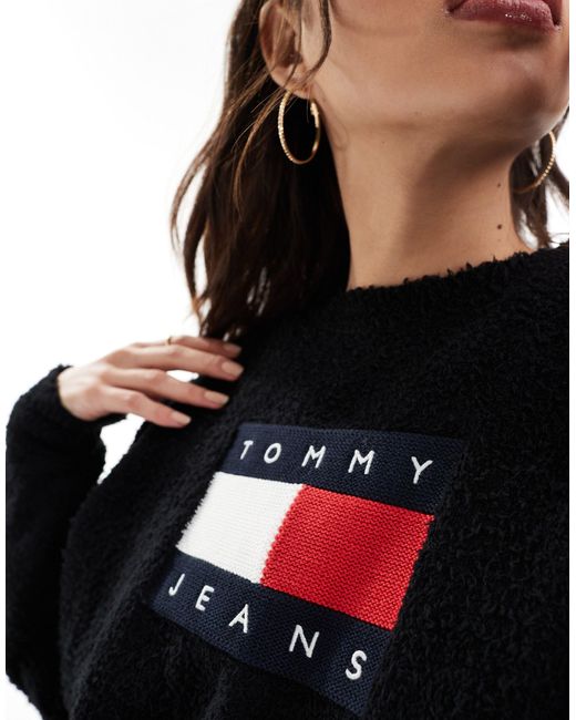 Tommy Hilfiger Black Center Flag Sweater