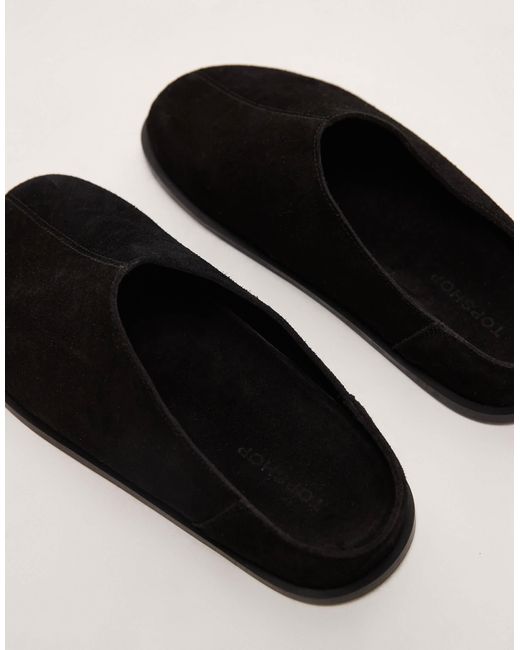 Abbie - mules en daim TOPSHOP en coloris Natural