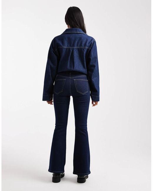 Miss Selfridge Blue Flare Jean