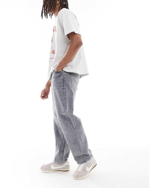 Pull&Bear Jeans Met Baggy Pasvorm in het Gray voor heren