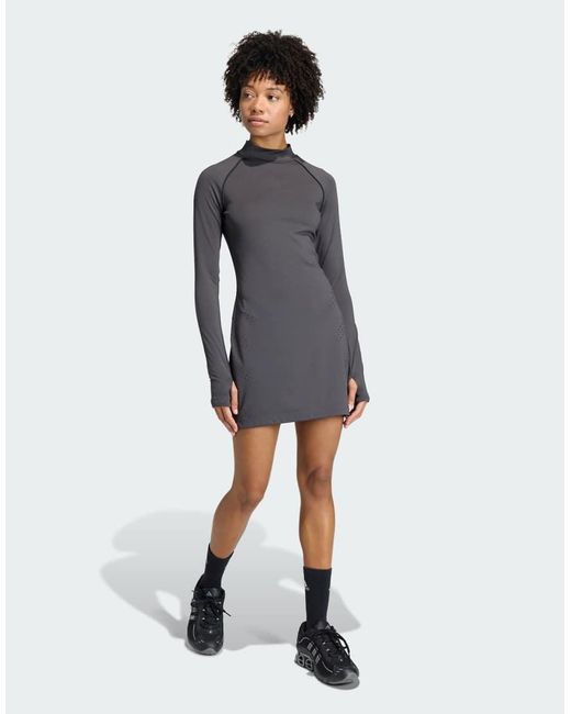 Adidas Originals Gray Mini Dress