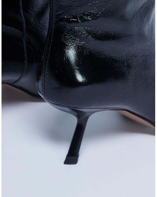 TOPSHOP Blue – scarlett – hochwertige, kniehohe stiefel aus hochwertigem leder