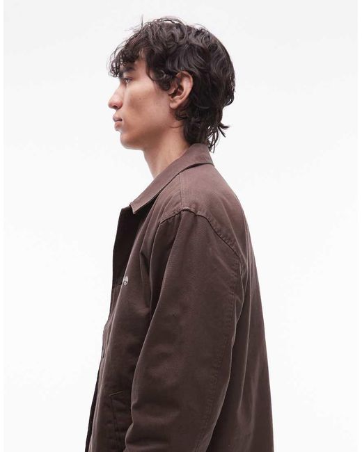 Timberland Geïsoleerd Coachjack Van Canvas in het Brown voor heren