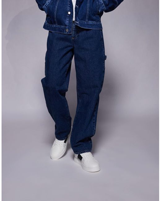 ARMANI EXCHANGE Blue Trainers With Logo for men