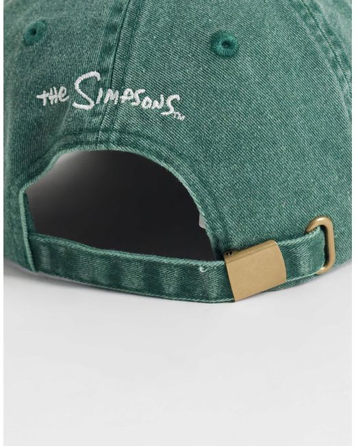 ASOS Homer simpson grafik-cap in Green für Herren