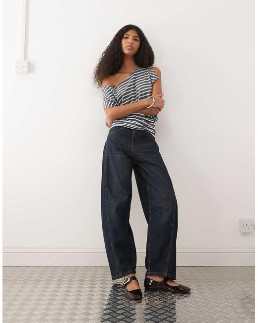 Collusion Gray Off The Shoulder Top