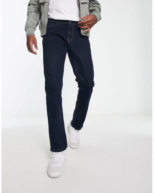 Hollister Smalle Jeans Met Rechte Pasvorm En Spoeling in het Blauw voor  heren | Lyst NL