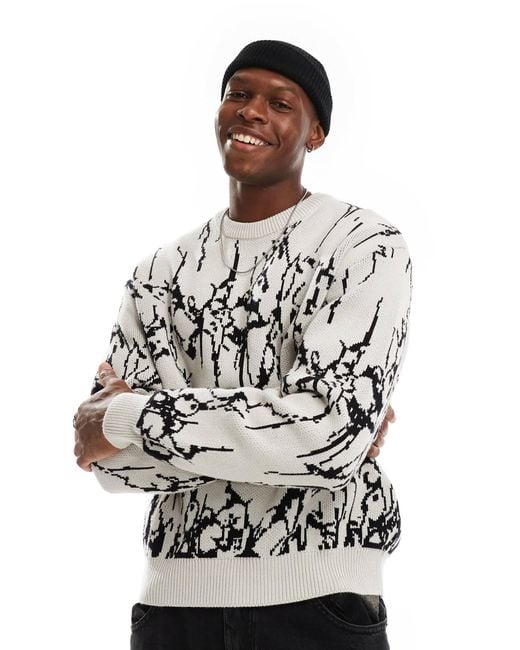 Weekday – emilio – pullover in White für Herren