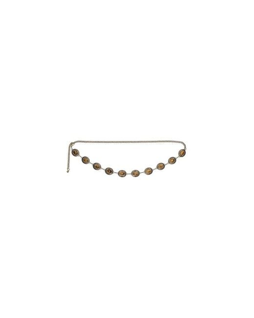 Bershka Black Rhinestone Chain Belt