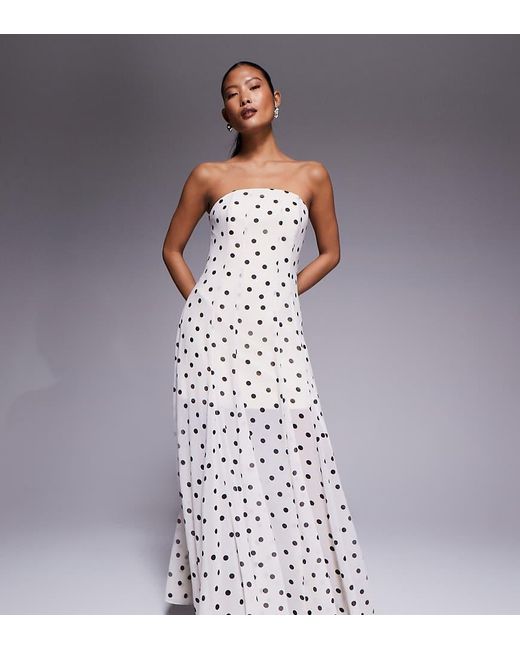 Forever New Purple Strapless Maxi Dress