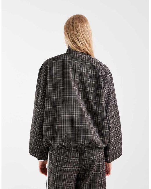 Adidas Originals Black Check Track Top