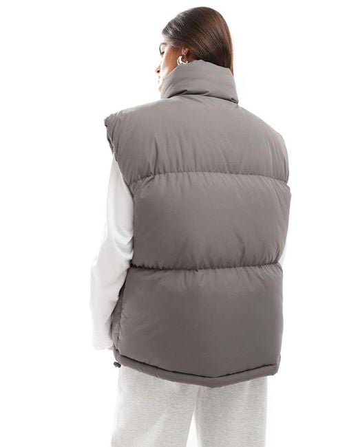 Brave Soul Gray Padded Gilet Vest