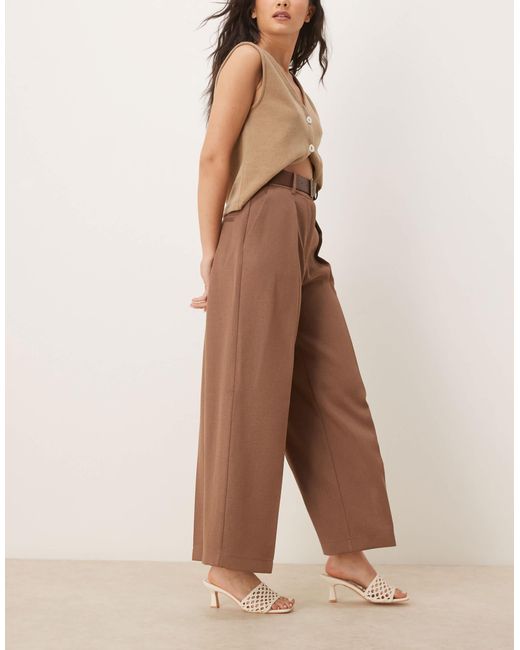 ASOS Brown – elegante, knöchellange hose