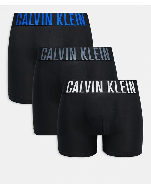 Calvin Klein Black Intense Power 3 Pack Microfibre Boxer Briefs for men