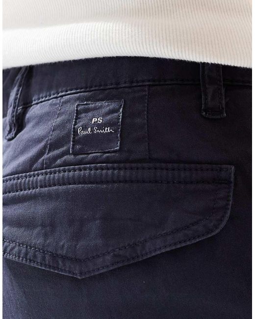 Paul Smith Blue Tapered Chino Trousers for men