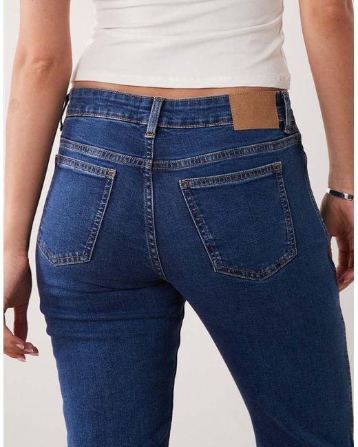 Cotton On Blue Mid Rise Stovepipe Jeans