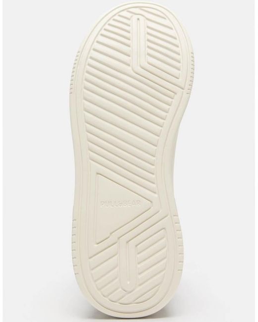 Pull&Bear Natural Trainers With Detail for men