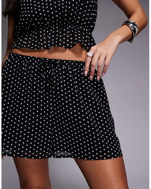 Kaiia Multicolor Exclusive Floaty Chiffon Shorts Co-ord