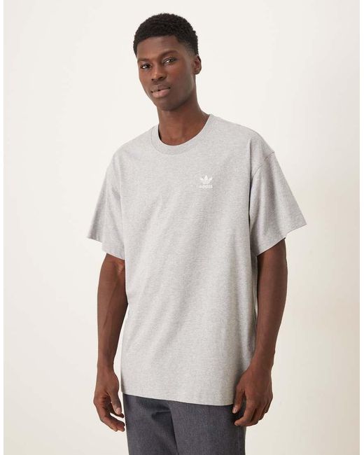 Adidas Originals White Essential Oversized T-shirt for men
