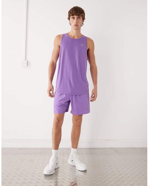 OOSC Purple Elite Activewear Tank for men