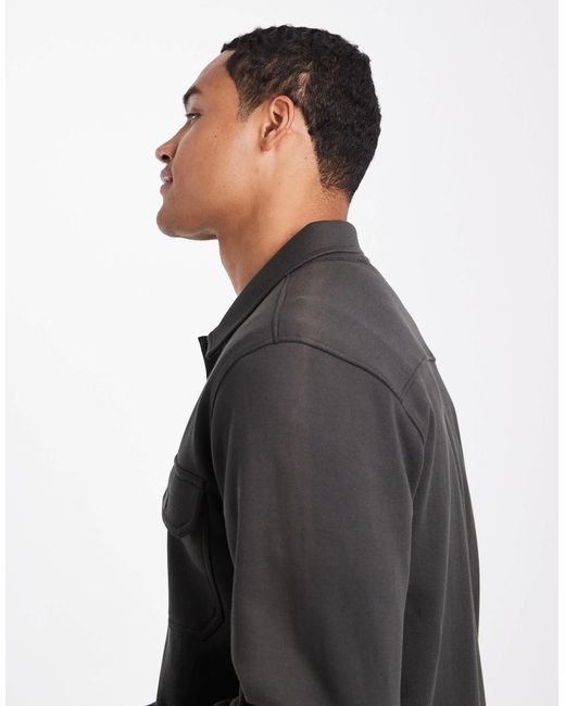 Threadbare – hemdjacke in Black für Herren