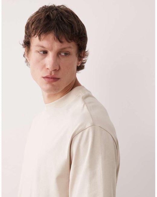 SELECTED Natural Heavyweight T-shirt for men