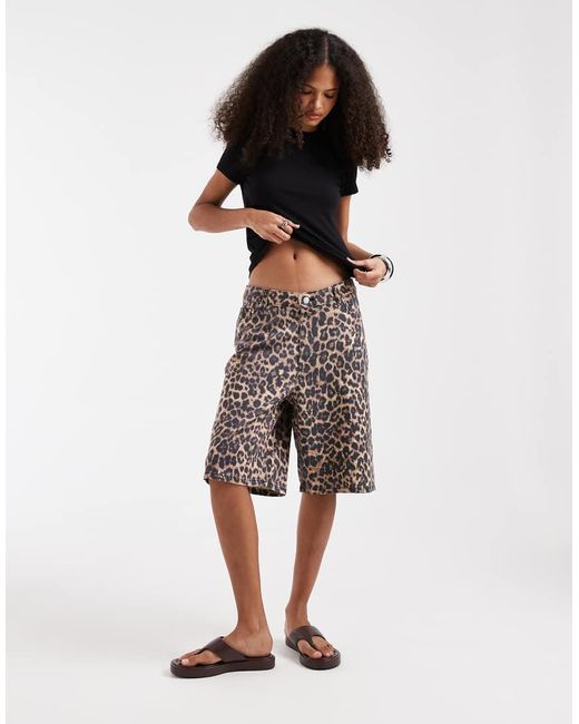 JJXX Multicolor Leopard Jorts