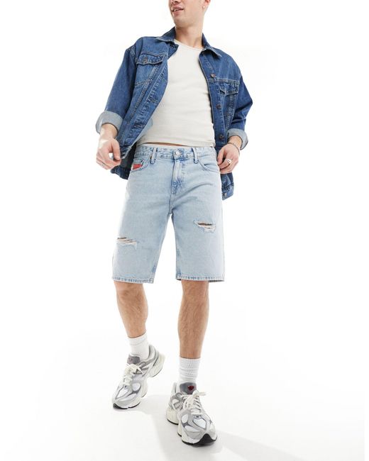 Tommy Hilfiger – ryan – retro-shorts in Blue für Herren
