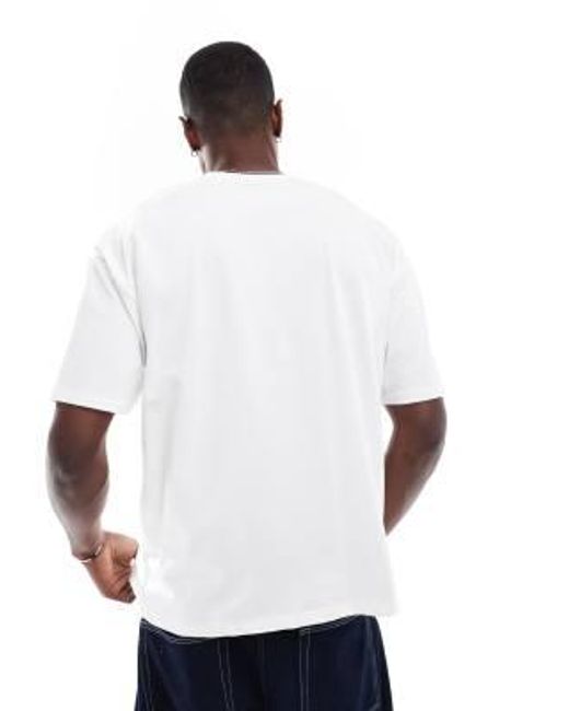 ASOS – locker geschnittenes basic-t-shirt in White für Herren