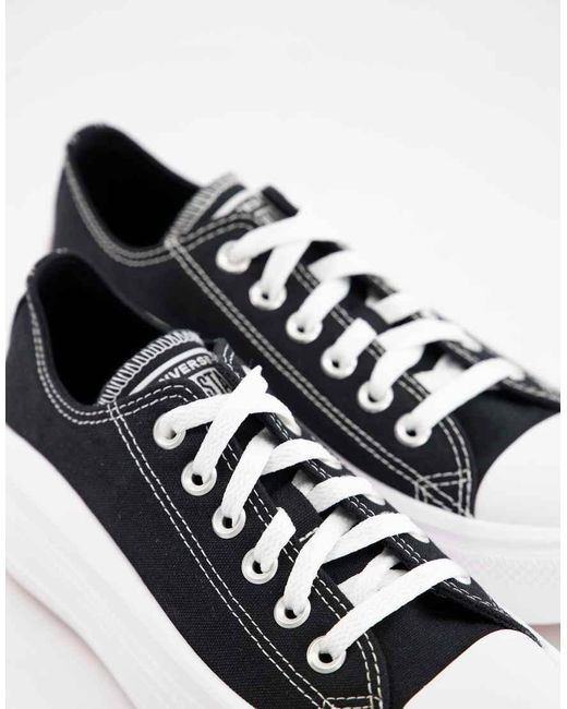 Converse White Chuck Taylor All Star Move Ox Trainers
