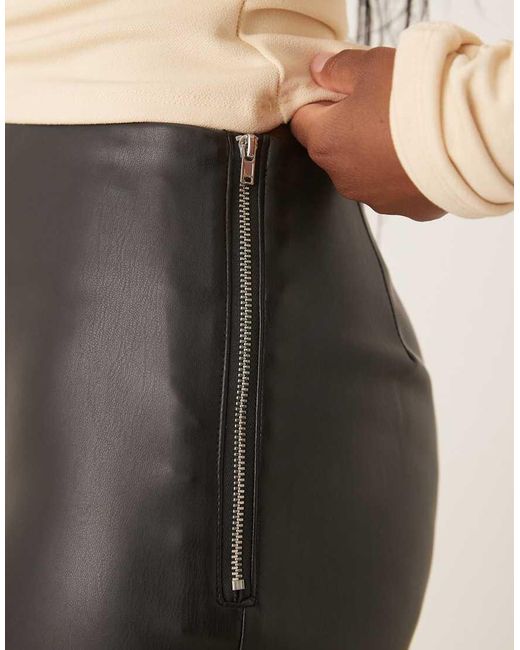 Never Fully Dressed Natural Pu Culotte Trousers