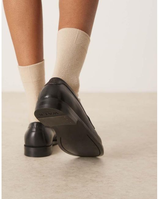 Walk London Natural Rhea Saddle Loafer