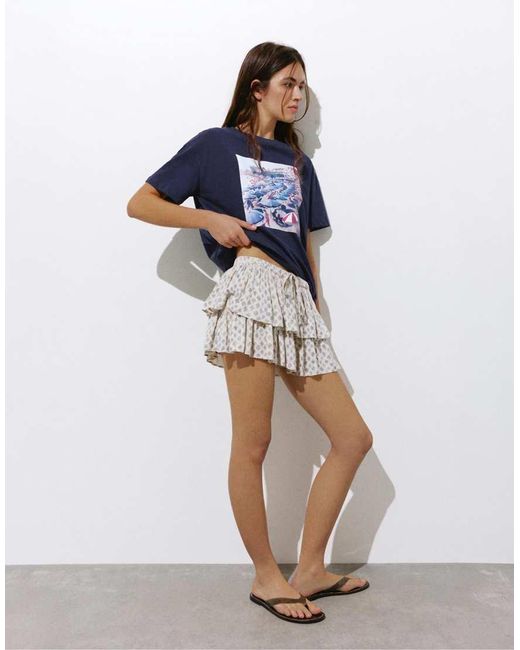 Pull&Bear Blue Slim Aarons T-shirt