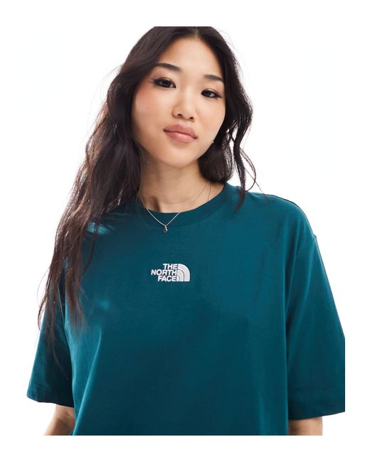 The North Face Blue Oversized Heavyweight T-shirt