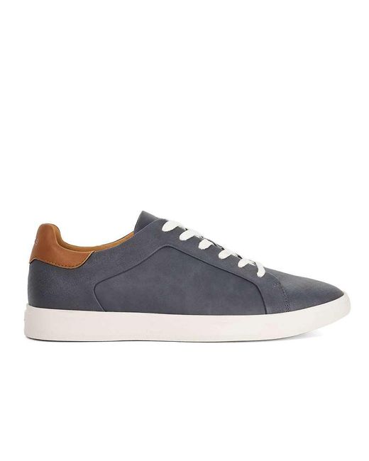 Dune Blue Wide Fit Traces Trainers for men